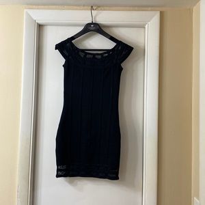 Marciano body con bandage dress with light corset support.